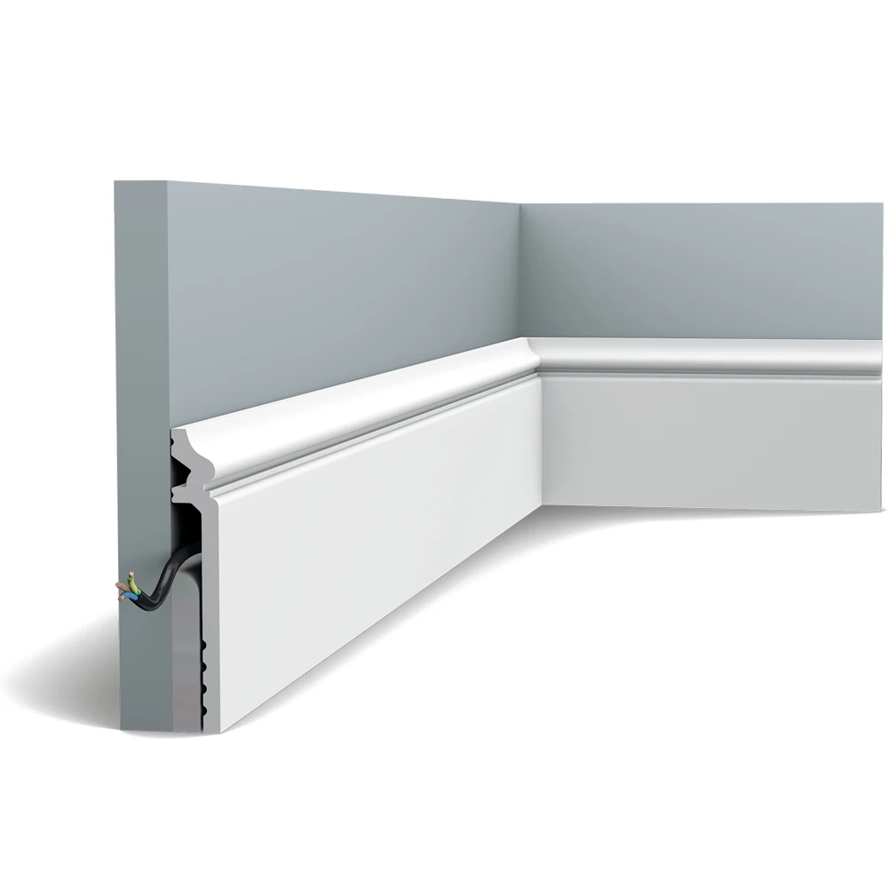 Плинтус Orac Decor (2000x138x22) Белый SX186 Contour