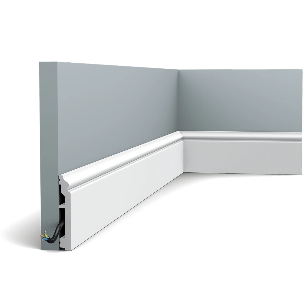 Гибкий плинтус Orac Decor (2000x100x16) Белый SX173F Contour