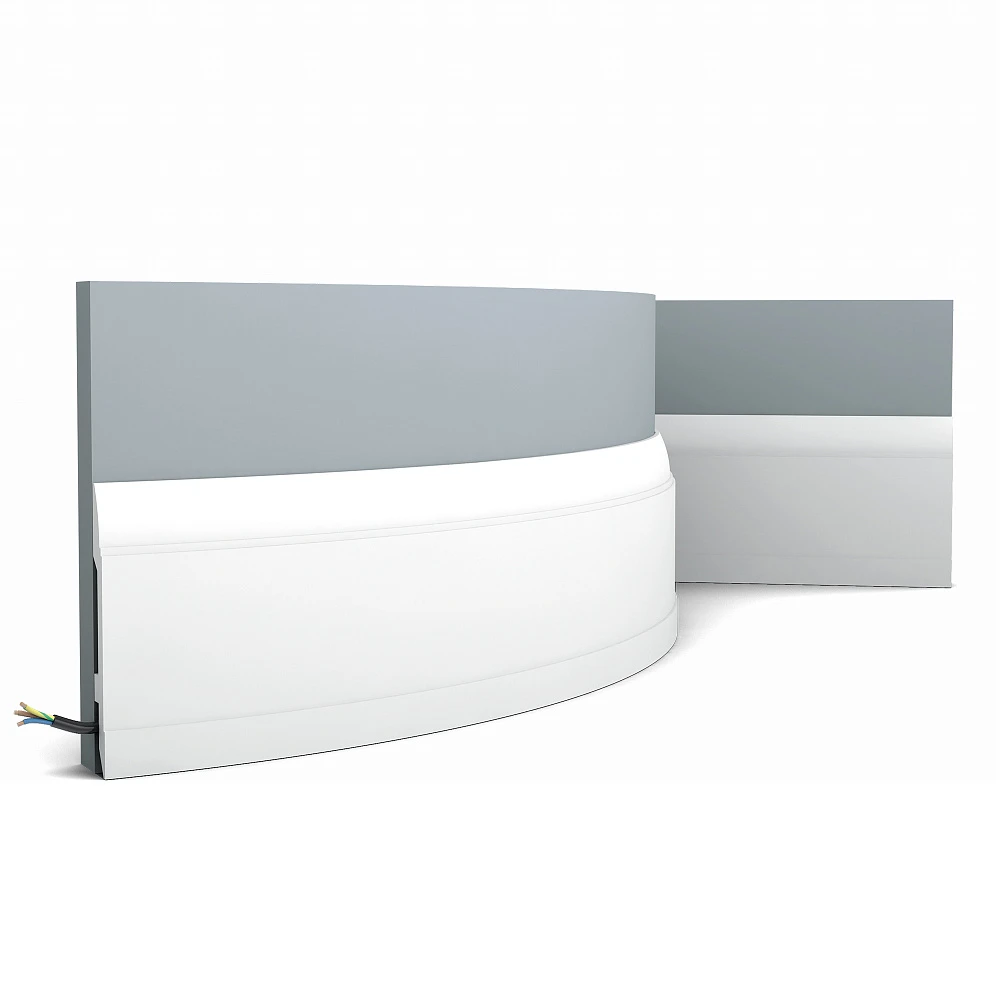 Гибкий плинтус Orac Decor (2000x148x17) Белый SX104F