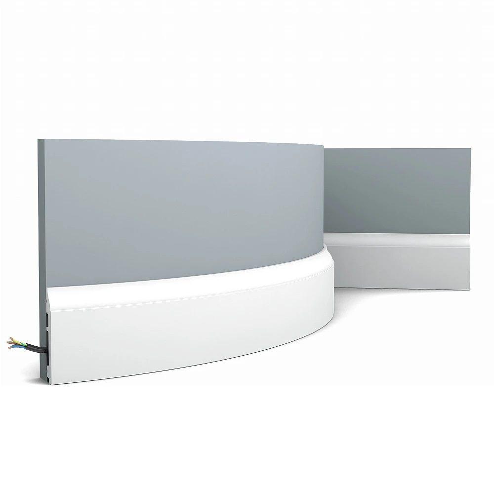 Гибкий плинтус Orac Decor (2000x85x14) Белый SX172F
