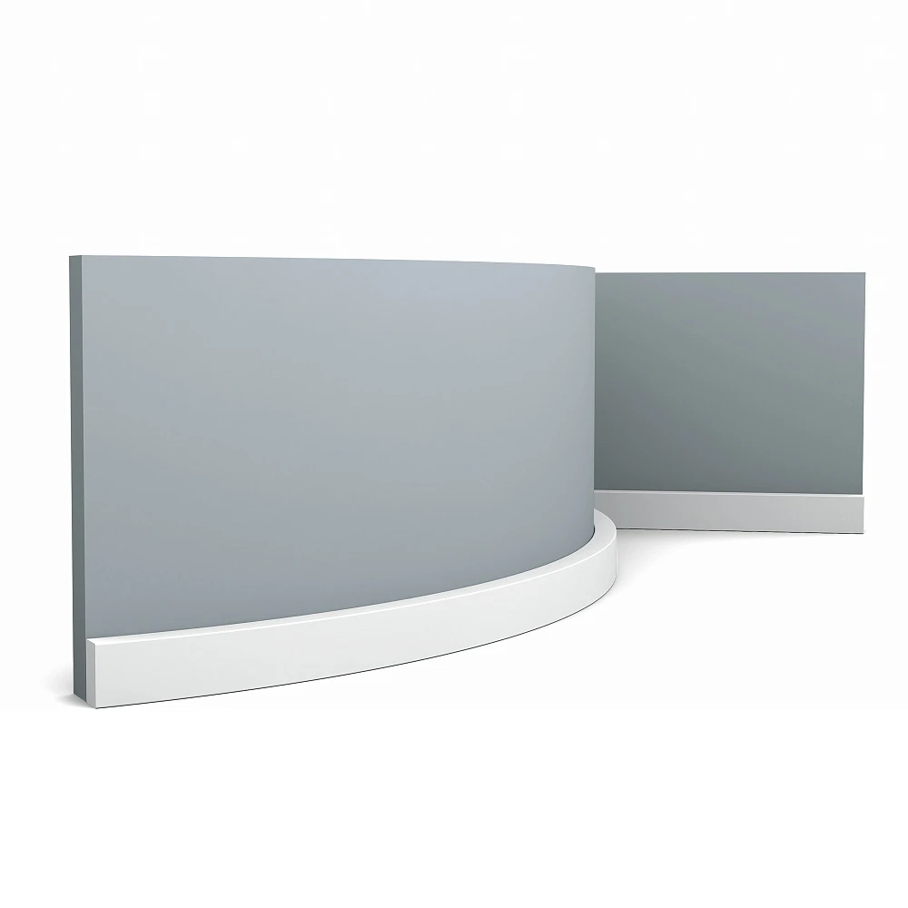 Гибкий плинтус Orac Decor (2000x200x10) Белый SX194F Square